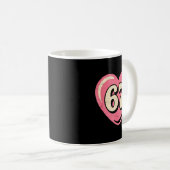 6 7 Meme Heart Gen Alpha Six Seven 67 Valentines K Kaffeetasse (VorderseiteRechts)