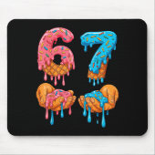 6 7 Meme Ice Cream Drip Gen Alpha Slang  Mousepad (Vorne)
