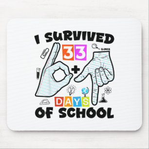 6 7 Meme Lehrer Ich habe 67+33 Tage Schule überleb Mousepad