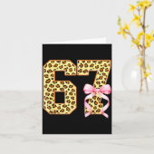 6-7 Meme Leopard Cheetah Cool Six-seven Funny 67 G Karte (Gelbe Blume)