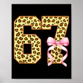 6-7 Meme Leopard Cheetah Cool Six-seven Funny 67 G Poster (Vorne)