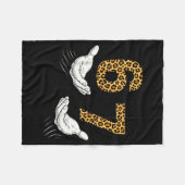 6-7 Meme Leopard Cheetah Cool Six-seven Funny  Fleecedecke (Vorderseite (Horizontal))