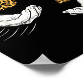 6-7 Meme Leopard Cheetah Cool Six-seven Funny  Poster (Ecke)