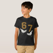6-7 Meme Leopard Cheetah Cool Six-seven Funny  T-Shirt (Vorne ganz)