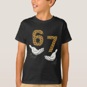 6-7 Meme Leopard Cheetah Cool Six-seven Funny  T-Shirt (Vorderseite)