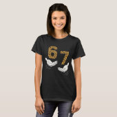 6-7 Meme Leopard Cheetah Cool Six-seven Funny  T-Shirt (Vorne ganz)