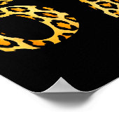 6-7 Meme Leopard Cheetah Cool Six-seven  Poster (Ecke)