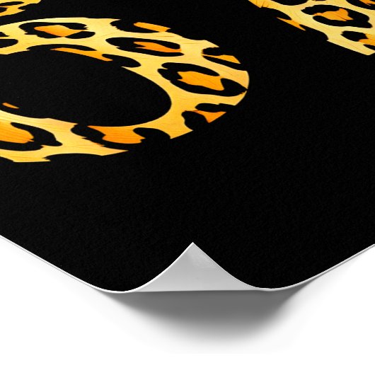 6-7 Meme Leopard Cheetah Cool Six-seven  Poster (Ecke)