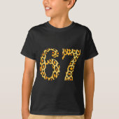 6-7 Meme Leopard Cheetah Cool Six-seven T-Shirt (Vorderseite)