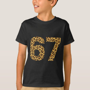 6-7 Meme Leopard Gepard Cool Sechs-sieben Lustig 6 T-Shirt