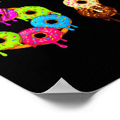 6 7 Meme Matching Love Donuts 67 Pajamas Kids Six Poster (Ecke)