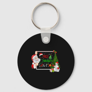 6-7 Meme Nett Unartig 67 Weihnachten Santa Sagt Schlüsselanhänger