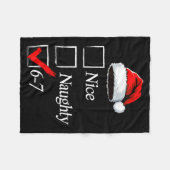 6-7 Meme Nice Naughty 67 Christmas Brain Rot Funny Fleecedecke (Vorderseite (Horizontal))