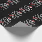 6-7 Meme Nice Naughty 67 Christmas Brain Rot Funny Geschenkpapier (Ecke)