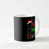 6-7 Meme Nice Naughty 67 Christmas Brain Rot Funny Kaffeetasse (VorderseiteRechts)