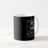 6-7 Meme Nice Naughty 67 Christmas Brain Rot Funny Kaffeetasse (VorderseiteRechts)