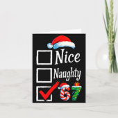 6 7 Meme Nice Naughty 67 Christmas Brain Rot Funny Karte (Vorderseite)