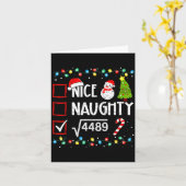 6-7 Meme Nice Naughty 67 Christmas Brain Rot Funny Karte (Gelbe Blume)