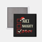 6-7 Meme Nice Naughty 67 Christmas Brain Rot Funny Magnet (Vorderseite/Rückseite)