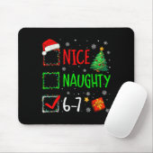 6-7 Meme Nice Naughty 67 Christmas Brain Rot Funny Mousepad (Mit Mouse)