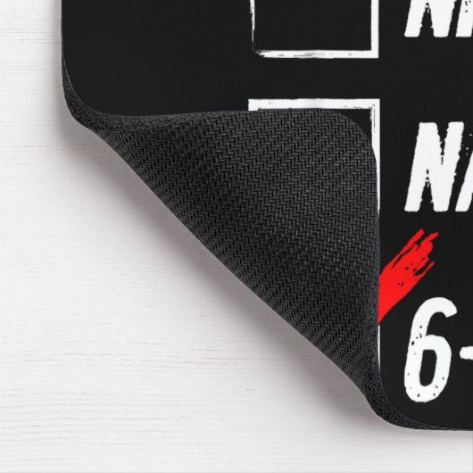 6-7 Meme Nice Naughty 67 Christmas Brain Rot Funny Mousepad (Ecke)