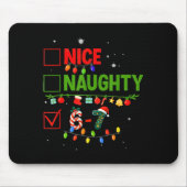 6-7 Meme Nice Naughty 67 Christmas Brain Rot Funny Mousepad (Vorne)