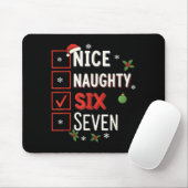 6-7 Meme Nice Naughty 67 Christmas Brain Rot Funny Mousepad (Mit Mouse)