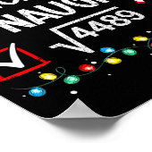 6-7 Meme Nice Naughty 67 Christmas Brain Rot Funny Poster (Ecke)