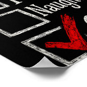 6-7 Meme Nice Naughty 67 Christmas Brain Rot Funny Poster (Ecke)