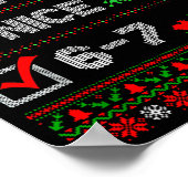 6-7 Meme Nice Naughty 67 Christmas Brain Rot Funny Poster (Ecke)