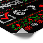 6-7 Meme Nice Naughty 67 Christmas Brain Rot Funny Poster (Ecke)