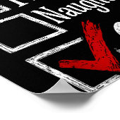 6-7 Meme Nice Naughty 67 Christmas Brain Rot Funny Poster (Ecke)