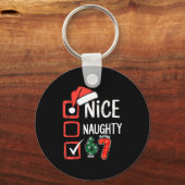 6-7 Meme Nice Naughty 67 Christmas Brain Rot Funny Schlüsselanhänger (Vorderseite)
