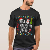 6-7 Meme Nice Naughty 67 Christmas Brain Rot Funny T-Shirt (Vorderseite)