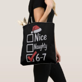 6-7 Meme Nice Naughty 67 Christmas Brain Rot Funny Tasche (Von Nahem)