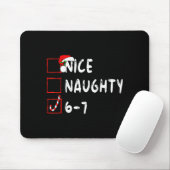 6-7 Meme Nice Naughty 67 Christmas Funny Graphic  Mousepad (Mit Mouse)