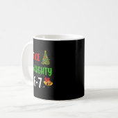 6-7 Meme Nice Naughty 67 Christmas Funny Xmas Kids Kaffeetasse (Vorderseite Links)