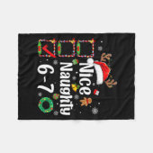 6-7 Meme Nice Naughty 67 Christmas Funny Xmas Men Fleecedecke (Vorderseite (Horizontal))