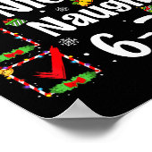 6-7 Meme Nice Naughty 67 Christmas Funny Xmas Men  Poster (Ecke)