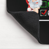 6-7 Meme Nice Naughty 67 Christmas Santa Says Mousepad (Ecke)