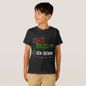 6-7 Meme Nice Naughty Six Seven 67 Christmas T-Shirt (Vorne ganz)