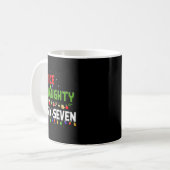 6-7 Meme Nice Naughty Six Seven 67 Funny Christmas Kaffeetasse (Vorderseite Links)