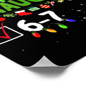 6-7 Meme Nice Naughty Six Seven 67 Funny Christmas Poster (Ecke)