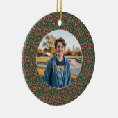 6-7 Meme One Photo Christmas Doodles Keramik Ornament (Rechts)