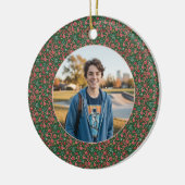 6-7 Meme One Photo Christmas Doodles Keramik Ornament (Links)