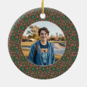 6-7 Meme One Photo Christmas Doodles Keramik Ornament (Hinten)