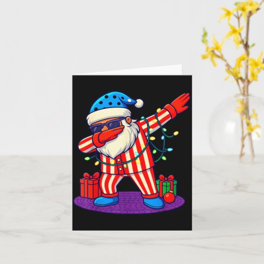 6-7 Meme Santa Dab 67 Christmas Brain Rot Funny Bo Karte (Gelbe Blume)