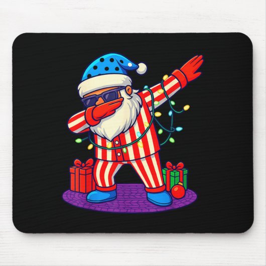 6-7 Meme Santa Dab 67 Christmas Brain Rot Funny Bo Mousepad (Vorne)