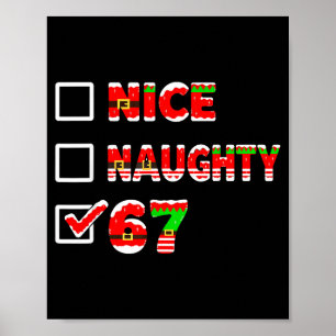 6-7 Meme Schön Unanständig 67 Lustige Weihnachtsli Poster