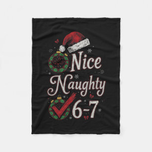 6-7 Meme Schön Unanständig 67 Weihnachten Gehirn F Fleecedecke